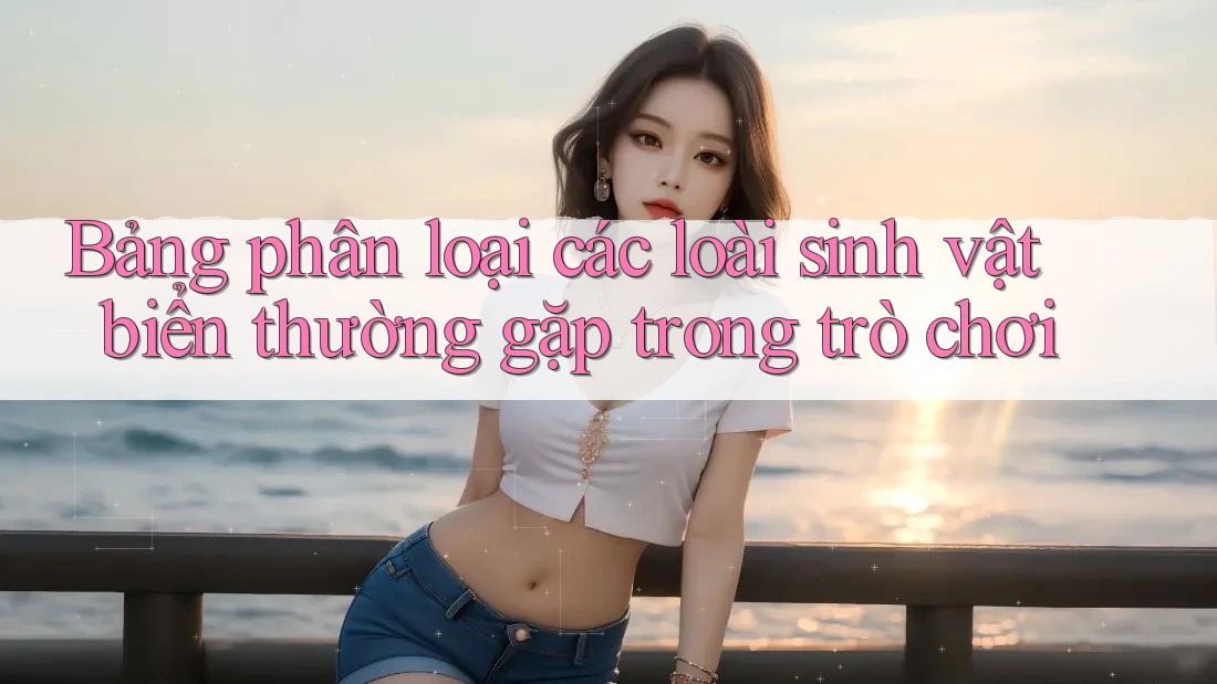 Bảng phân loại các loài sinh vật biển thường gặp trong trò chơi Bảng phân loại các loài sinh vật biển thường gặp trong trò chơi