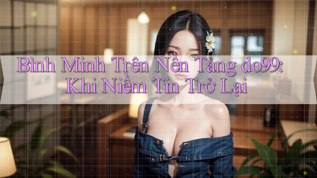 Bình Minh Trên Nền Tảng do99: Khi Niềm Tin Trở Lại Bình Minh Trên Nền Tảng do99: Khi Niềm Tin Trở Lại