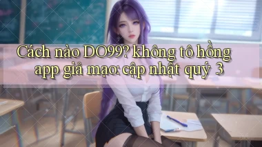 Cách nào DO99 không tô hồng app giả mạo cập nhật quý 3