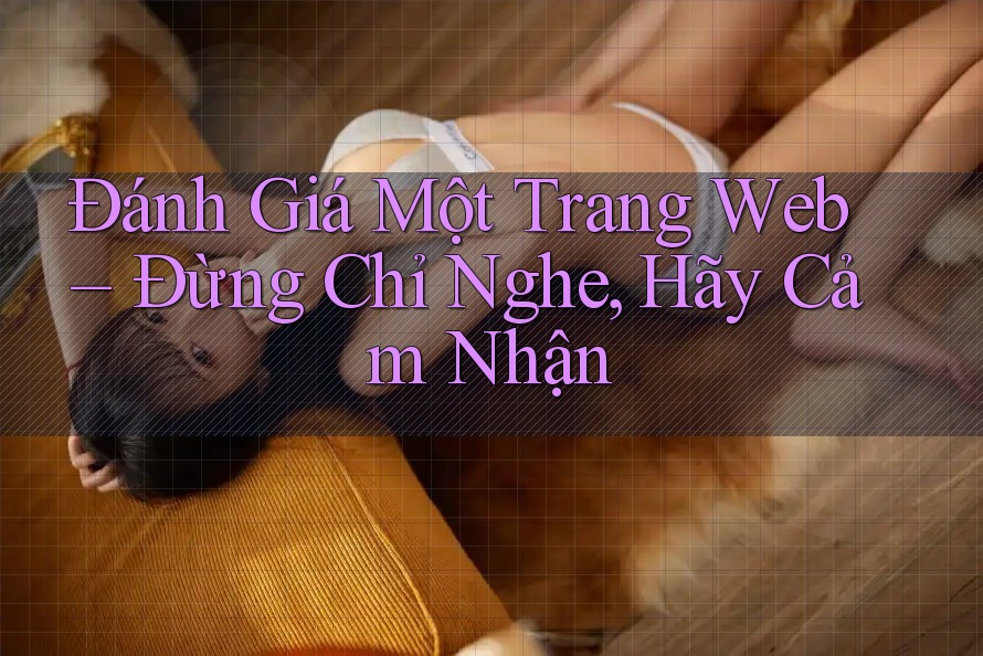 Đánh Giá Một Trang Web – Đừng Chỉ Nghe, Hãy Cảm Nhận Đánh Giá Một Trang Web – Đừng Chỉ Nghe, Hãy Cảm Nhận