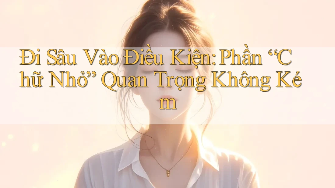 Đi Sâu Vào Điều Kiện: Phần “Chữ Nhỏ” Quan Trọng Không Kém Đi Sâu Vào Điều Kiện: Phần “Chữ Nhỏ” Quan Trọng Không Kém