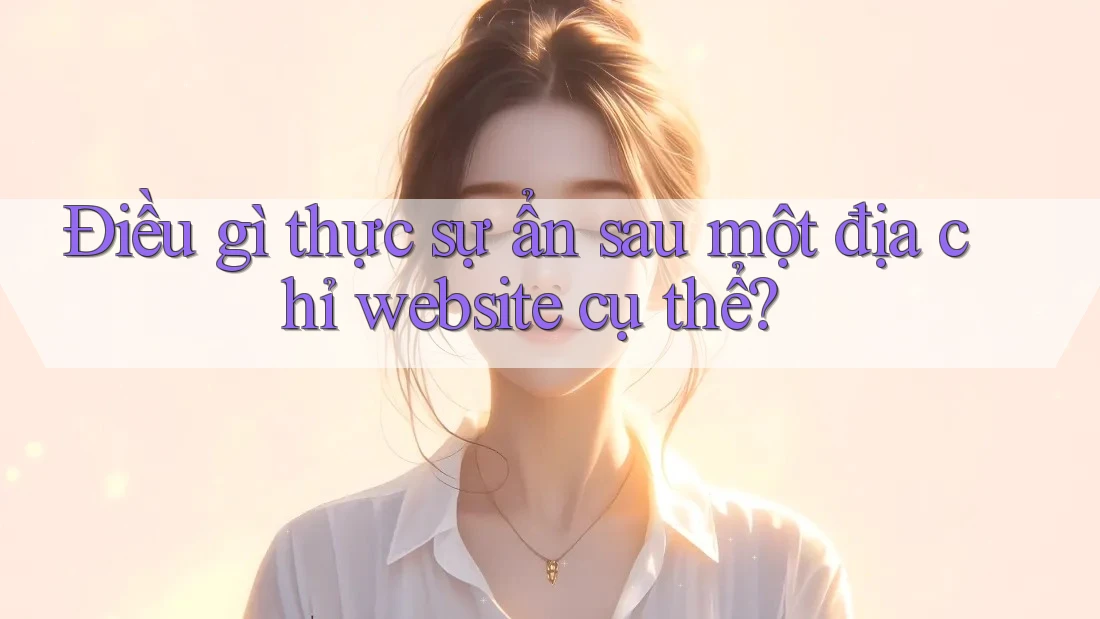 Điều gì thực sự ẩn sau một địa chỉ website cụ thể? Điều gì thực sự ẩn sau một địa chỉ website cụ thể?