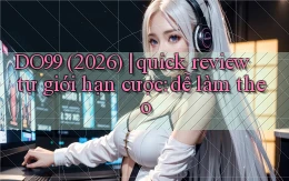 DO99 (2026) quick review tự giới hạn cược dễ làm theo