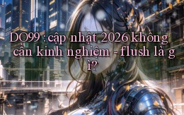 DO99 cập nhật 2026 không cần kinh nghiệm   flush là gì