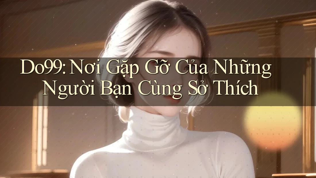 Do99: Nơi Gặp Gỡ Của Những Người Bạn Cùng Sở Thích Do99: Nơi Gặp Gỡ Của Những Người Bạn Cùng Sở Thích
