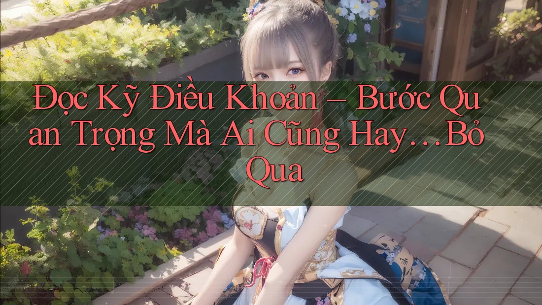 Đọc Kỹ Điều Khoản – Bước Quan Trọng Mà Ai Cũng Hay… Bỏ Qua Đọc Kỹ Điều Khoản – Bước Quan Trọng Mà Ai Cũng Hay… Bỏ Qua