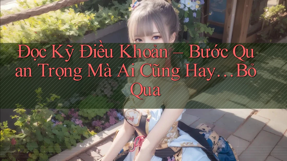 Đọc Kỹ Điều Khoản – Bước Quan Trọng Mà Ai Cũng Hay… Bỏ Qua Đọc Kỹ Điều Khoản – Bước Quan Trọng Mà Ai Cũng Hay… Bỏ Qua