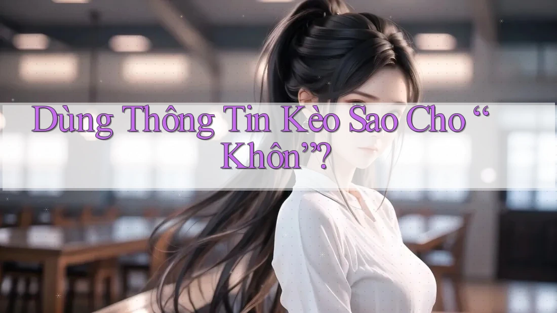 Dùng Thông Tin Kèo Sao Cho “Khôn”? Dùng Thông Tin Kèo Sao Cho “Khôn”?