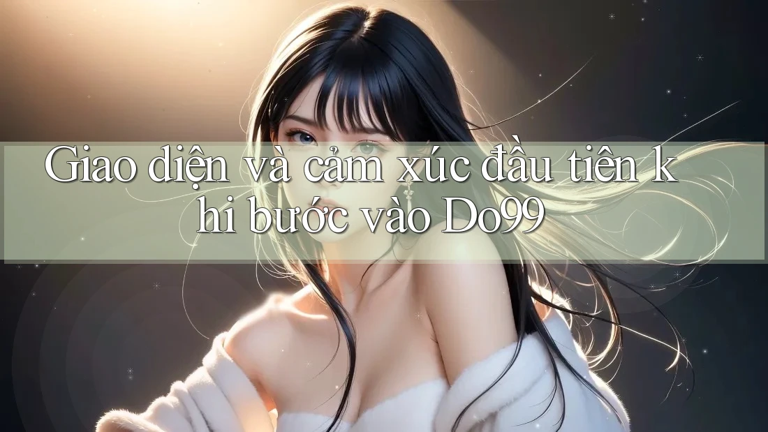Giao diện và cảm xúc đầu tiên khi bước vào Do99 Giao diện và cảm xúc đầu tiên khi bước vào Do99