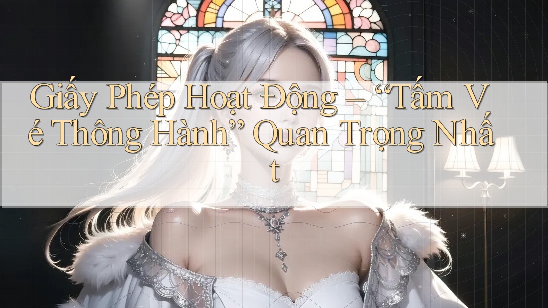 Giấy Phép Hoạt Động – “Tấm Vé” Thông Hành Quan Trọng Nhất Giấy Phép Hoạt Động – “Tấm Vé” Thông Hành Quan Trọng Nhất