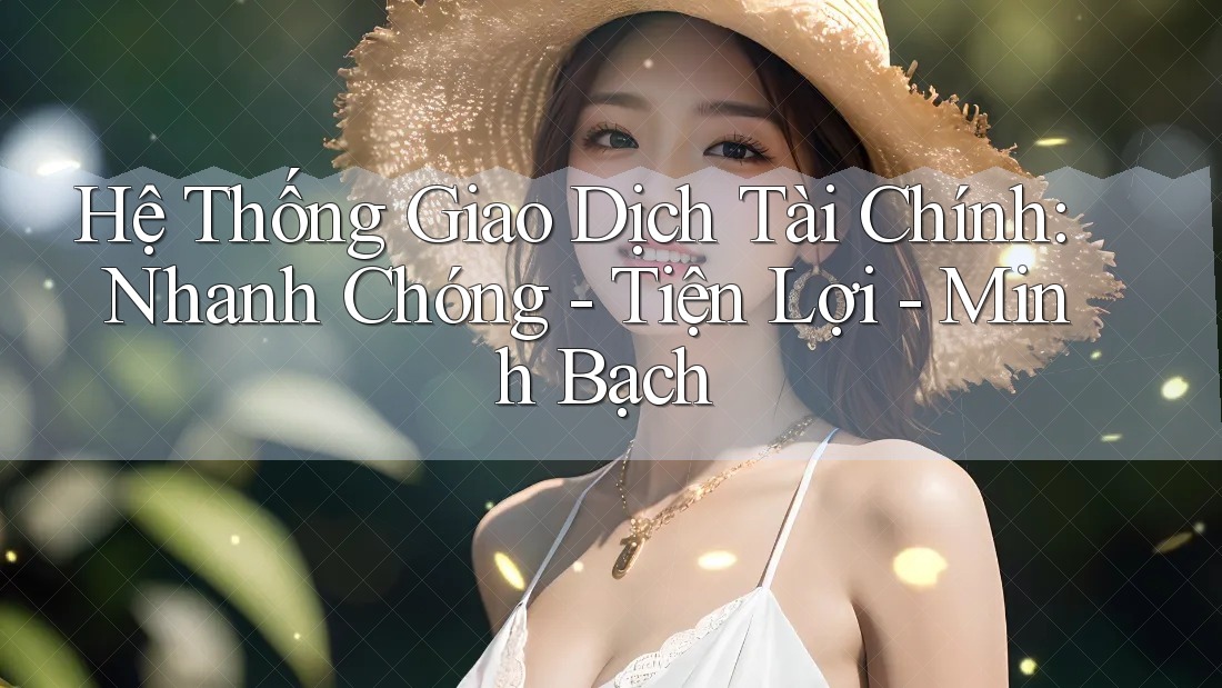 Hệ Thống Giao Dịch Tài Chính: Nhanh Chóng - Tiện Lợi - Minh Bạch Hệ Thống Giao Dịch Tài Chính: Nhanh Chóng - Tiện Lợi - Minh Bạch