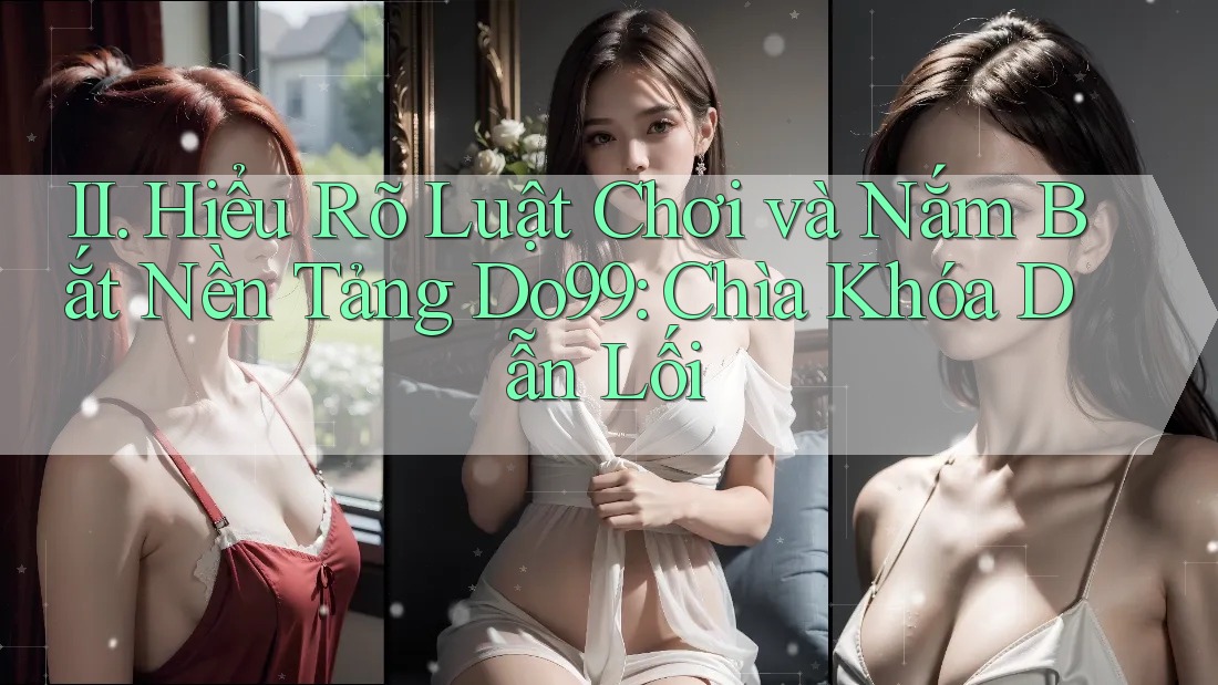 II. Hiểu Rõ Luật Chơi và Nắm Bắt Nền Tảng Do99: Chìa Khóa Dẫn Lối II. Hiểu Rõ Luật Chơi và Nắm Bắt Nền Tảng Do99: Chìa Khóa Dẫn Lối