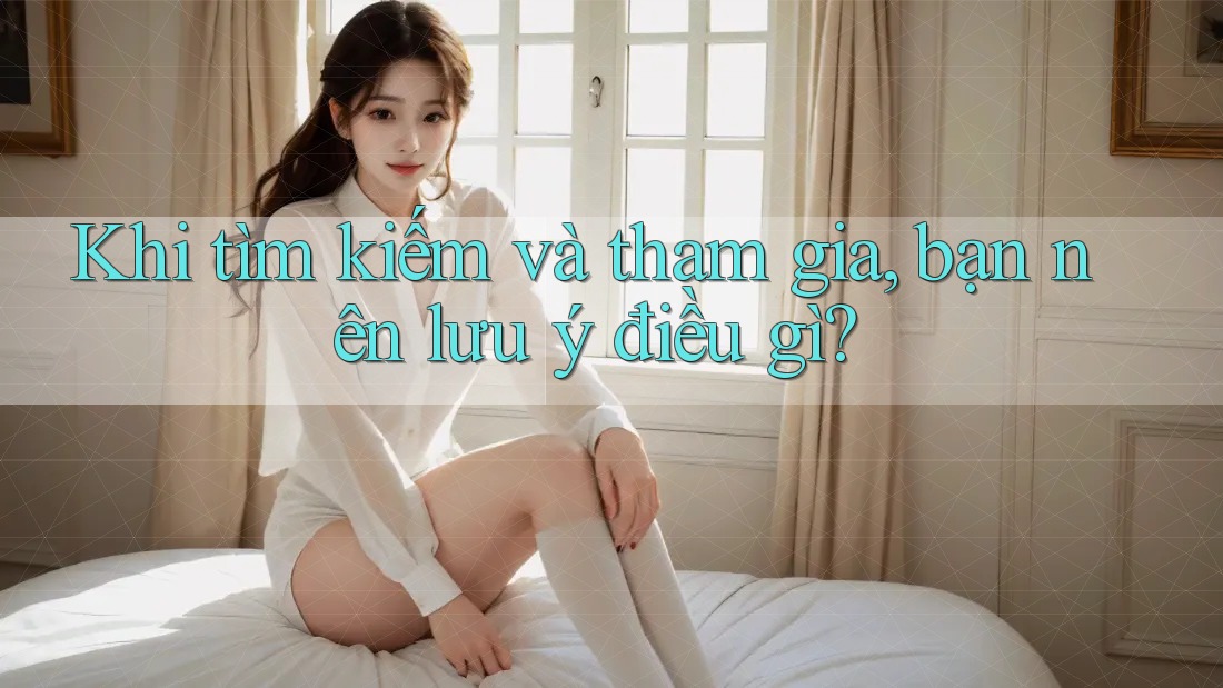 Khi tìm kiếm và tham gia, bạn nên lưu ý điều gì? Khi tìm kiếm và tham gia, bạn nên lưu ý điều gì?