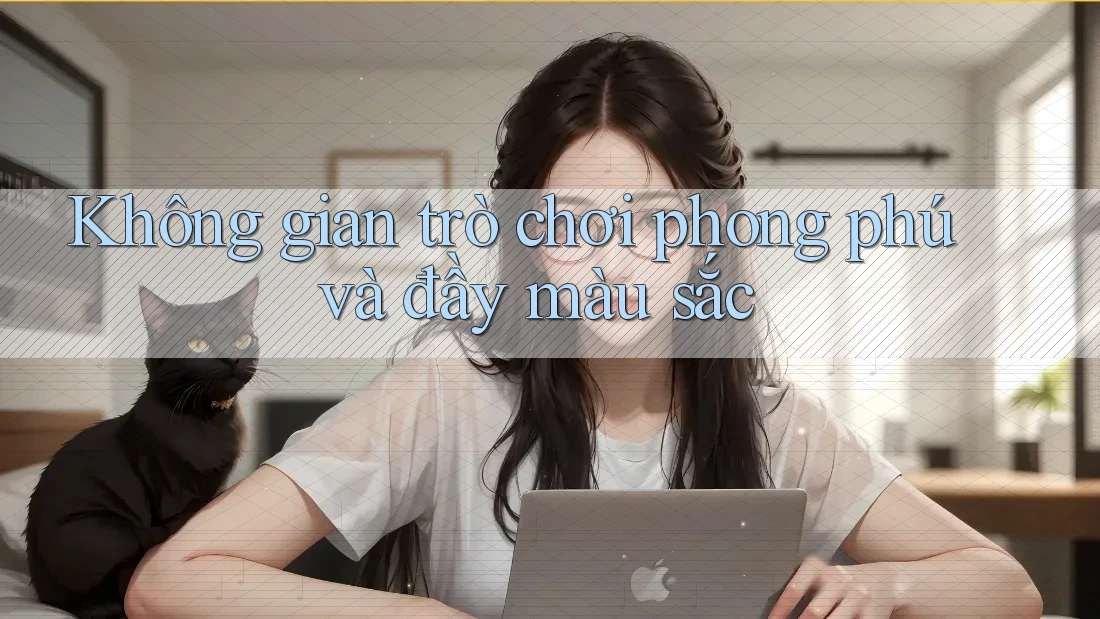 Không gian trò chơi phong phú và đầy màu sắc Không gian trò chơi phong phú và đầy màu sắc