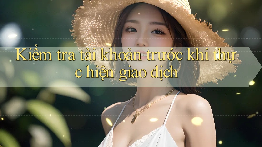 Kiểm tra tài khoản trước khi thực hiện giao dịch