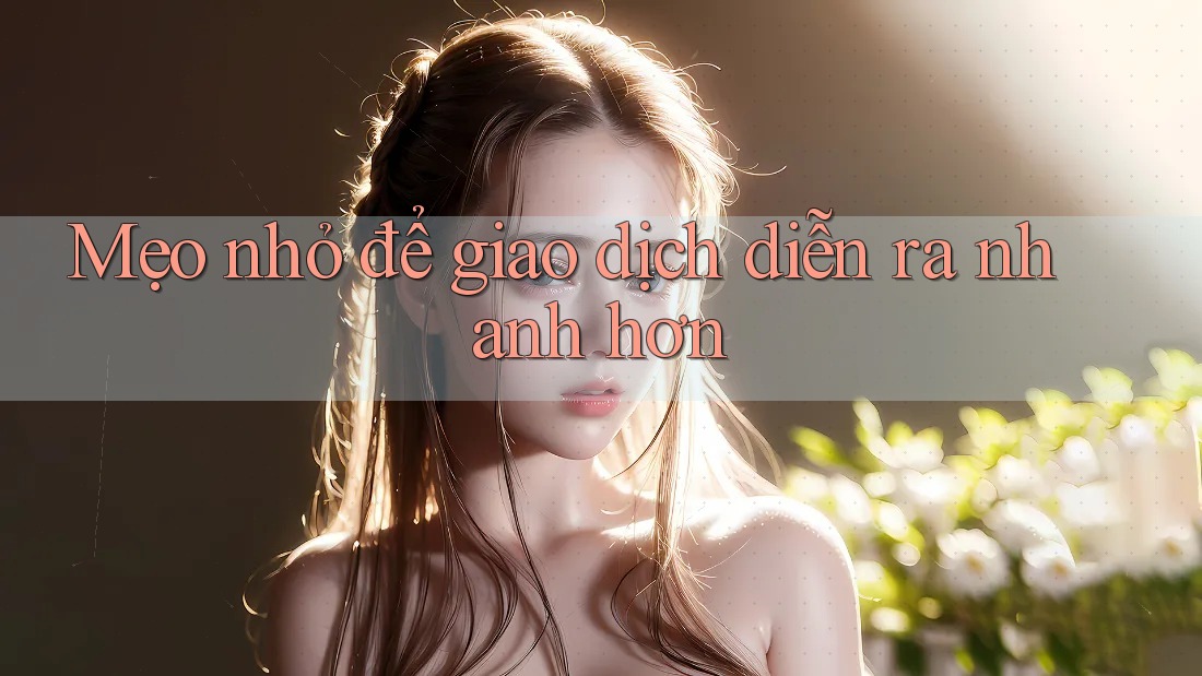 Mẹo nhỏ để giao dịch diễn ra nhanh hơn