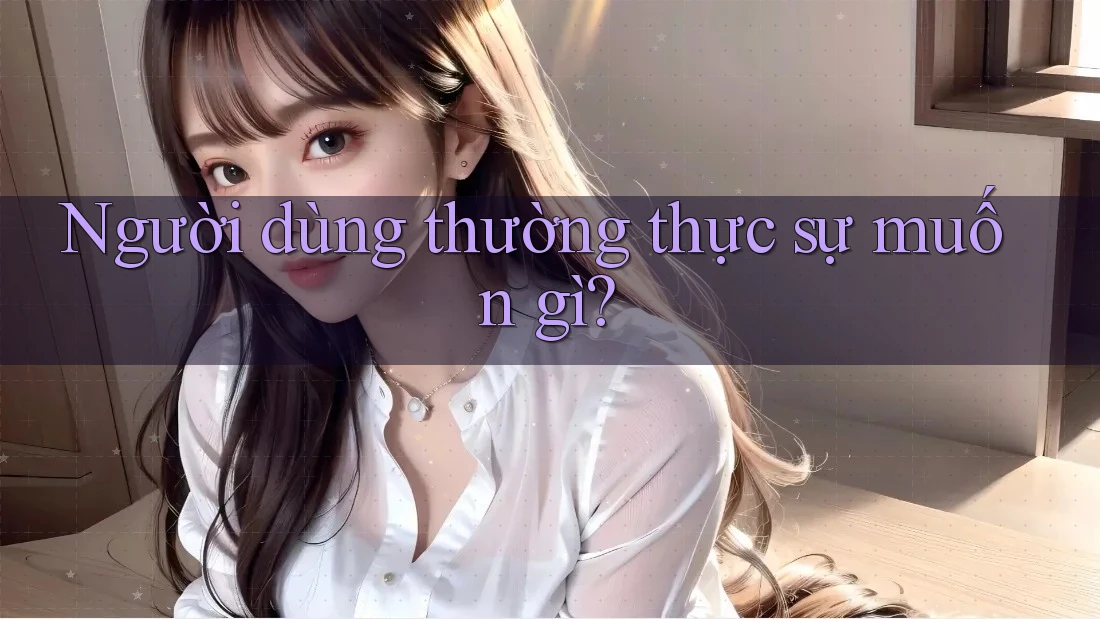 Người dùng thường thực sự muốn gì? Người dùng thường thực sự muốn gì?