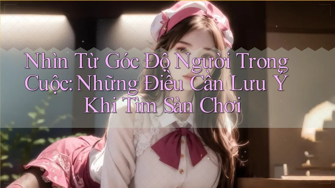 Nhìn Từ Góc Độ Người Trong Cuộc: Những Điều Cần Lưu Ý Khi Tìm Sàn Chơi Nhìn Từ Góc Độ Người Trong Cuộc: Những Điều Cần Lưu Ý Khi Tìm Sàn Chơi