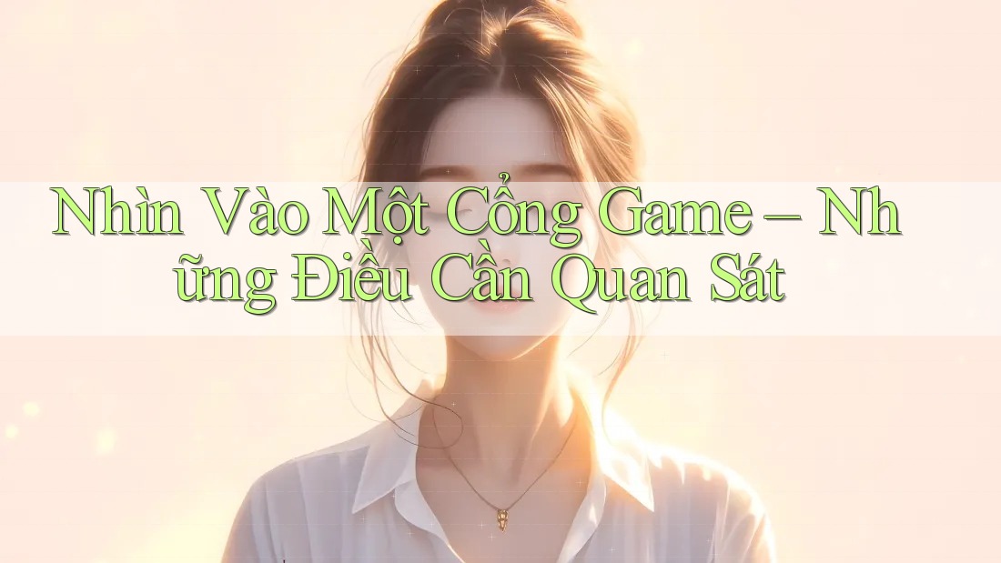 Nhìn Vào Một Cổng Game – Những Điều Cần Quan Sát Nhìn Vào Một Cổng Game – Những Điều Cần Quan Sát