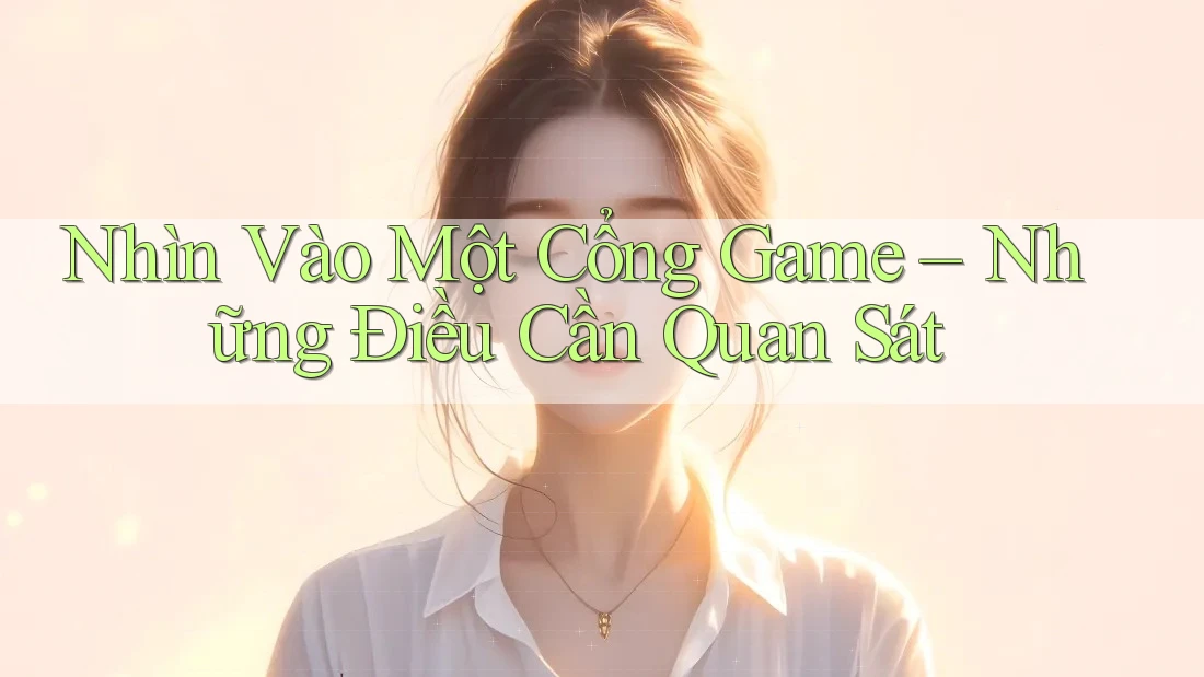 Nhìn Vào Một Cổng Game – Những Điều Cần Quan Sát Nhìn Vào Một Cổng Game – Những Điều Cần Quan Sát