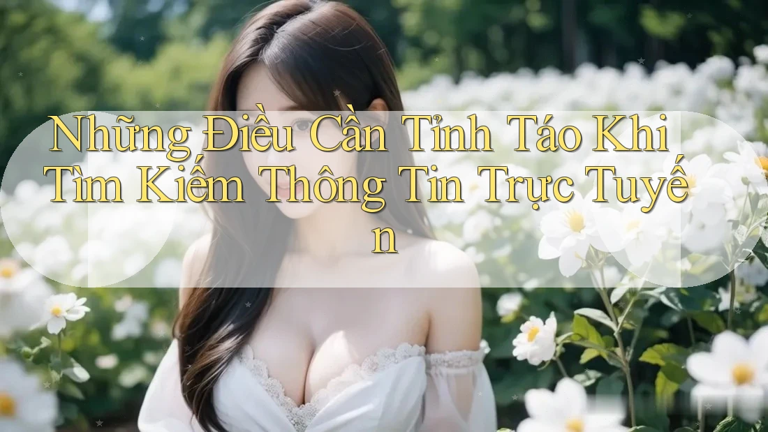 Những Điều Cần Tỉnh Táo Khi Tìm Kiếm Thông Tin Trực Tuyến Những Điều Cần Tỉnh Táo Khi Tìm Kiếm Thông Tin Trực Tuyến