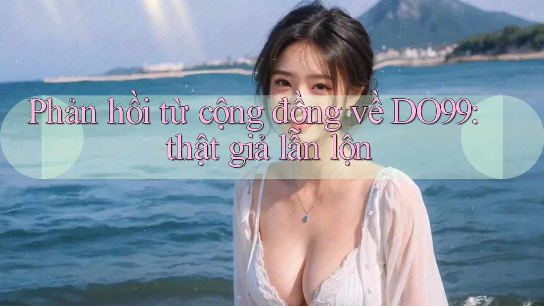 Phản hồi từ cộng đồng về DO99: thật giả lẫn lộn Phản hồi từ cộng đồng về DO99: thật giả lẫn lộn