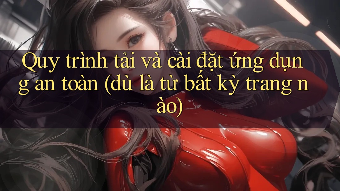 Quy trình tải và cài đặt ứng dụng an toàn (dù là từ bất kỳ trang nào) Quy trình tải và cài đặt ứng dụng an toàn (dù là từ bất kỳ trang nào)