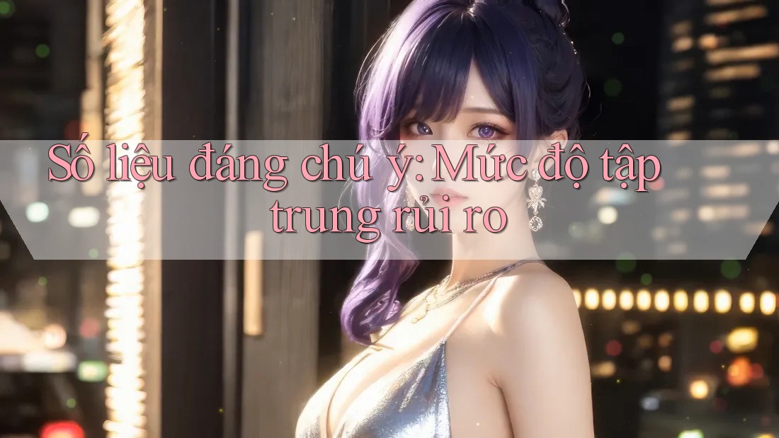Số liệu đáng chú ý: Mức độ tập trung rủi ro Số liệu đáng chú ý: Mức độ tập trung rủi ro