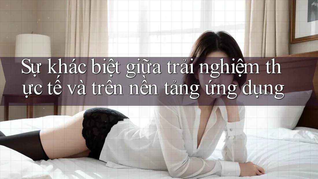 Sự khác biệt giữa trải nghiệm thực tế và trên nền tảng ứng dụng