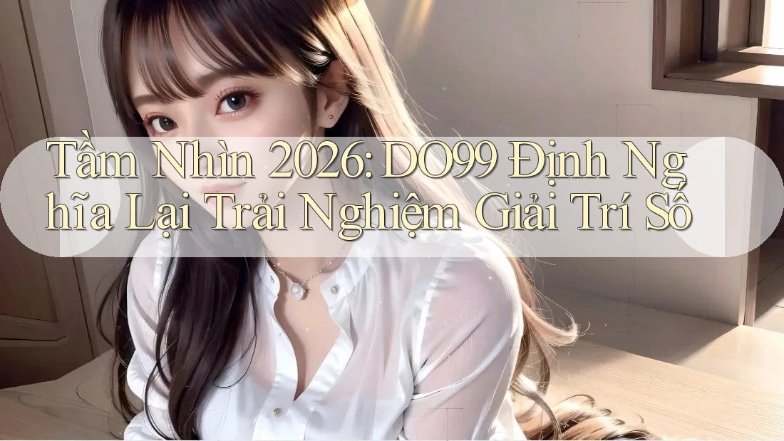 Tầm Nhìn 2026: DO99 Định Nghĩa Lại Trải Nghiệm Giải Trí Số Tầm Nhìn 2026: DO99 Định Nghĩa Lại Trải Nghiệm Giải Trí Số