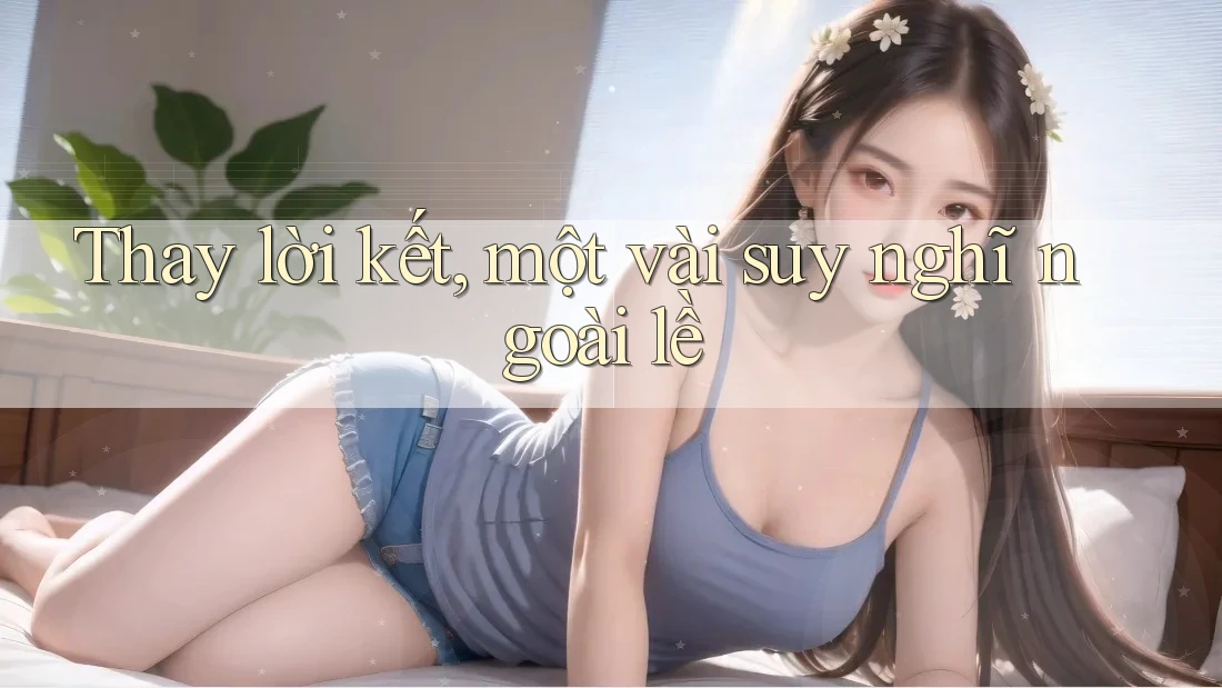 Thay lời kết, một vài suy nghĩ ngoài lề