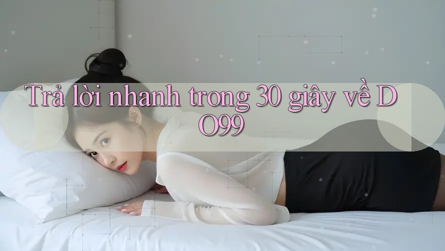 Trả lời nhanh trong 30 giây về DO99 Trả lời nhanh trong 30 giây về DO99