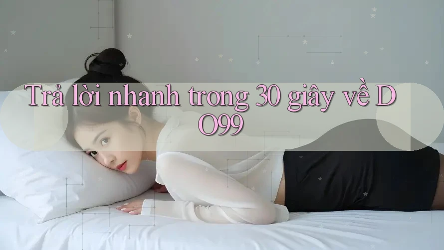 Trả lời nhanh trong 30 giây về DO99 Trả lời nhanh trong 30 giây về DO99