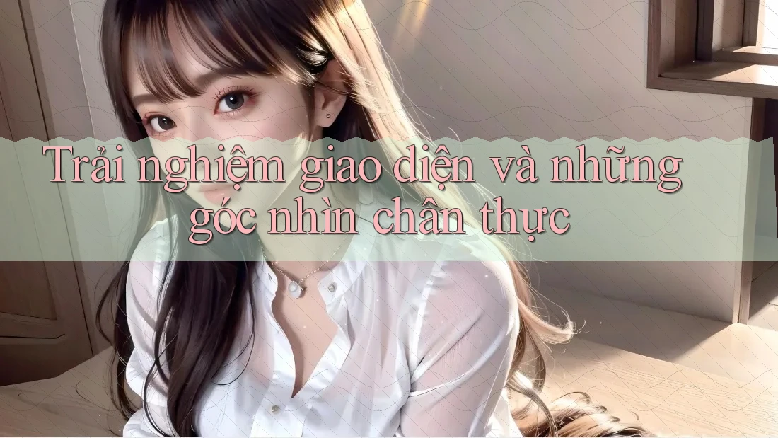 Trải nghiệm giao diện và những góc nhìn chân thực Trải nghiệm giao diện và những góc nhìn chân thực