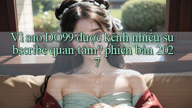 Vì sao DO99 được kênh nhiều subscribe quan tâm phiên bản 2027
